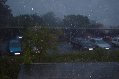 Gewitter und Hagel am 26 Juli 2008 gegen 18 Uhr 11