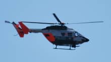 Polizei Hubschrauber über Neheim