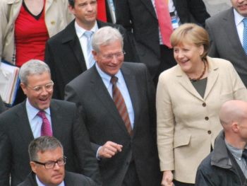 Angela Merkel und Norbert Röttgen in Arnsberg-Neheim