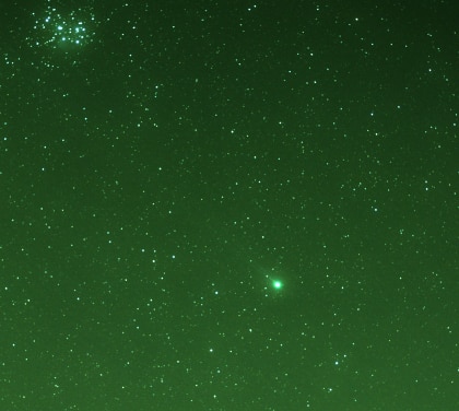 Komet Lovejoy und Plejaden
