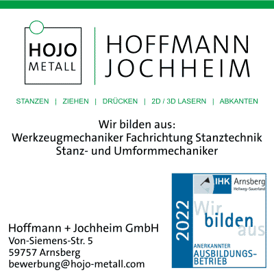 Stellenazeige Hoffmann Jochheim GmbH