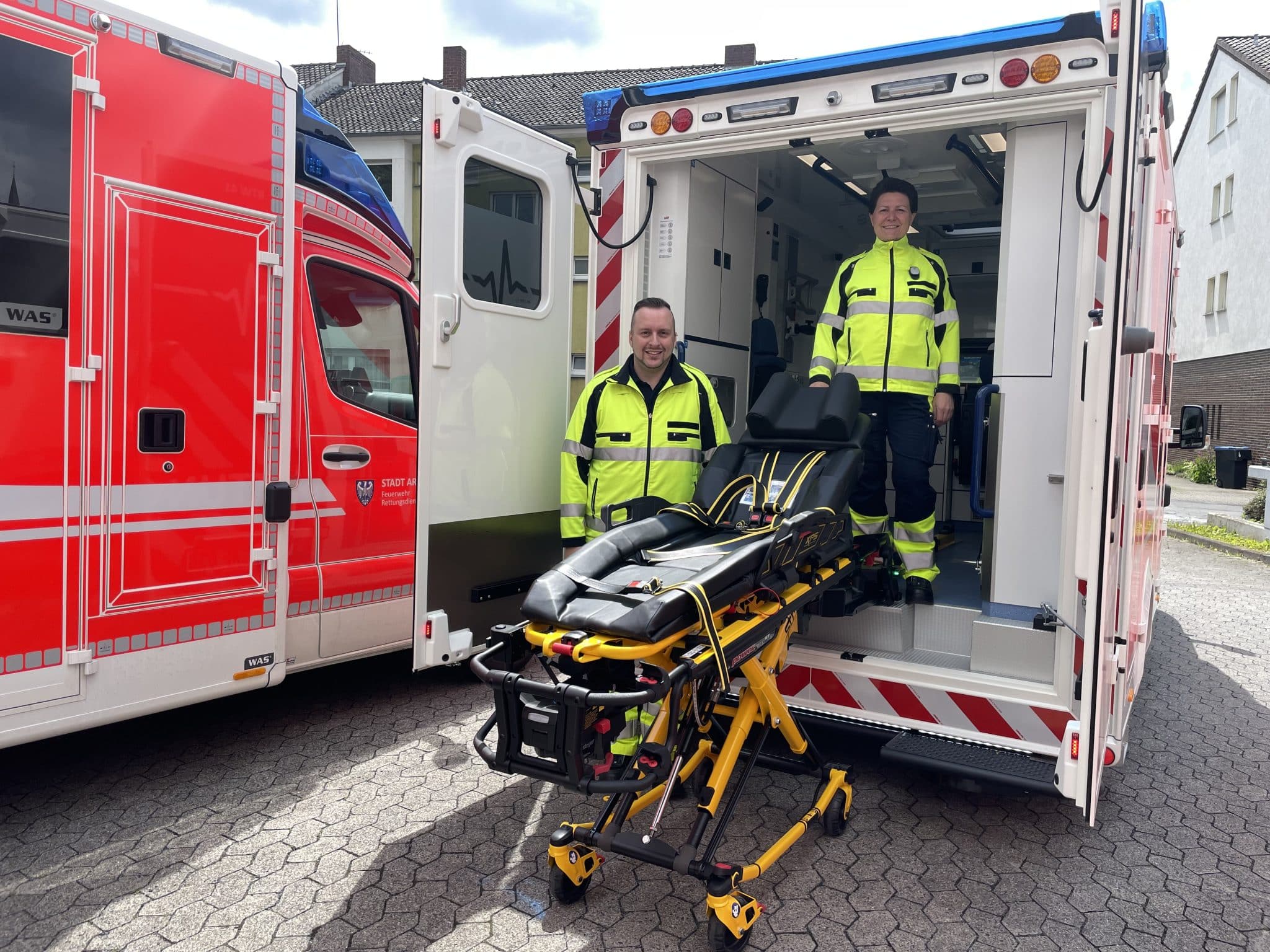Drei neue Rettungswagen im Dienst der Stadt Arnsberg